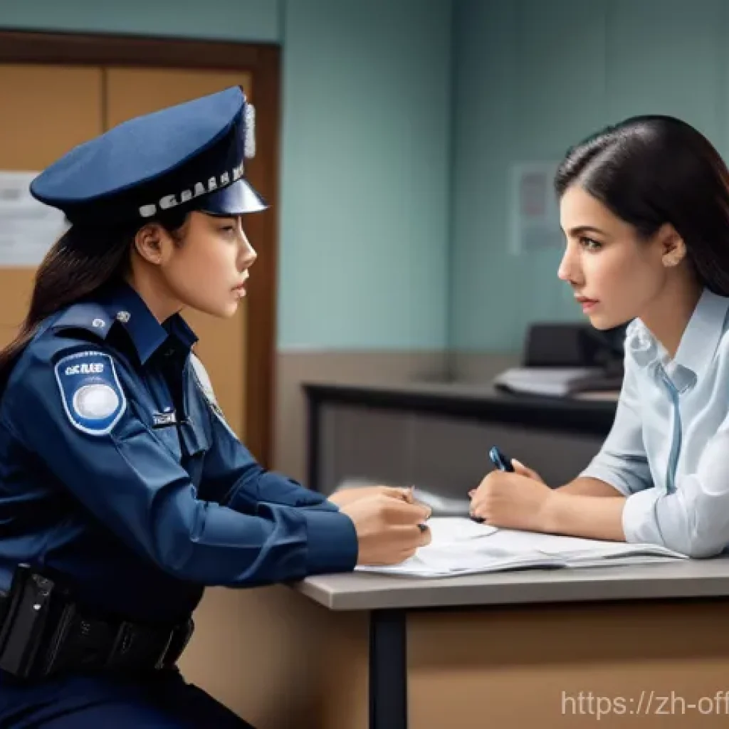 범죄 유형별 피해자 지원책 - **Prompt 1: Property Crime Reporting and Hope**
A determined young woman in her late 20s, dresse...