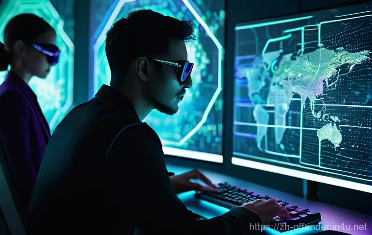 국제 범죄 조직과 법적 대응 방안 - **Prompt: Global Digital Crime Web**
    A highly detailed, sophisticated visualization of a global,...