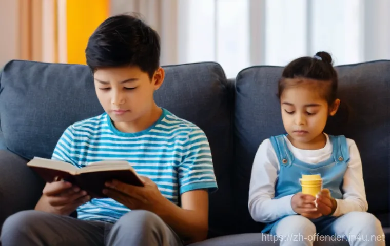 범죄자의 가족 관계와 범행 동기 연구 - **Prompt 1: Contrasting Childhood Environments**
    A split image, depicting two contrasting childh...