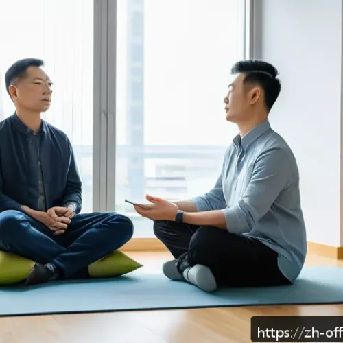 범죄 가해자 심리치료 효과 연구 - A professional psychologist conducting a mindfulness therapy session with a male adult criminal pati...