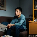 범죄 유형별 가해자 인터뷰 사례 - A detailed, emotional portrait of a young adult male from a conflicted single-parent family environm...